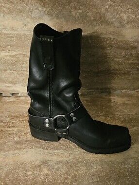 Sierra Men’s Black Motorcycle Boots